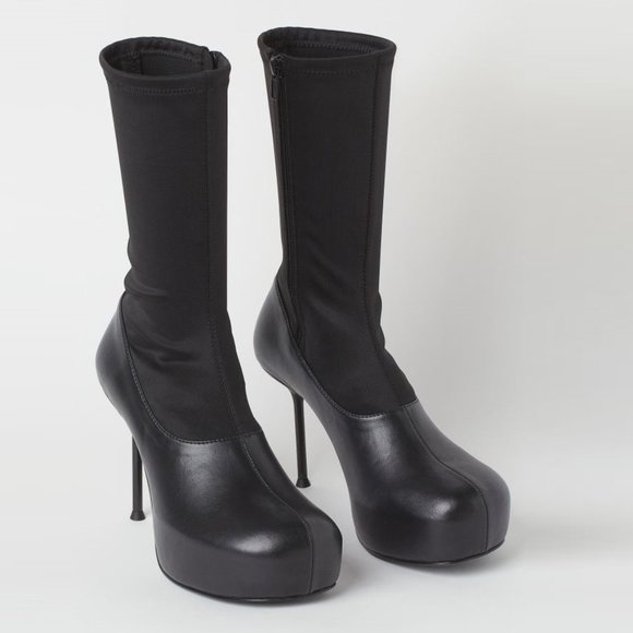 H&M Platform Ankle Sock Boots - Picture 1 of 4